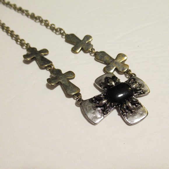 Multi Crosses Necklace - Picture 4 of 8